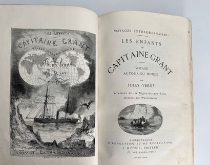 Jules Verne. Les enfants du capitaine Grant. Voyage autour du monde.
172 ill. par...