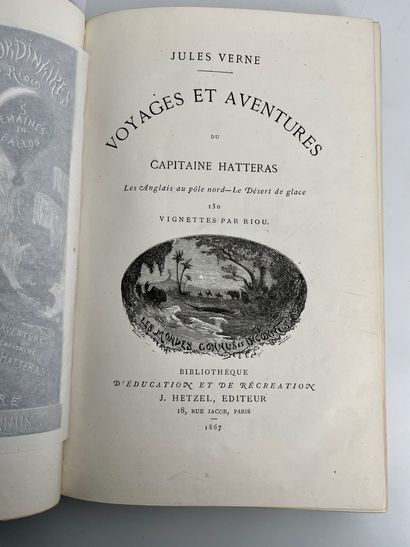 Jules Verne. Voyages et aventures du capitaine Hatteras.
Ill. par Riou. Paris, Bibliothèque...