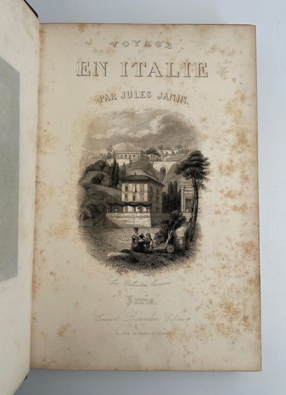 Janin, Jules. Voyage en Italie.
Ill. hors-texte. Paris, Ernest Bourdin. S.D. (1839)....