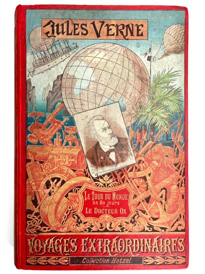 Jules Verne. Le tour du monde en 80 jours. Le docteur Ox.
Ill. par de Neuville et...