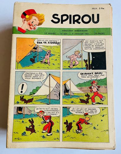 null Spirou 1951 : 一套所有的问题。大多处于非常好的状态。