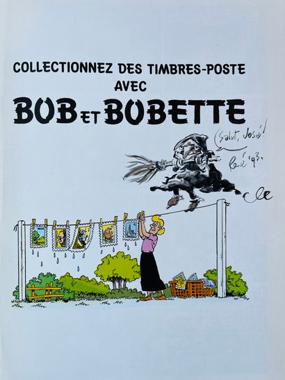 Hausman * 一套5幅献词：A la Wallonie mijotons, Collectionnez les timbres avec Bob et Bobette,...