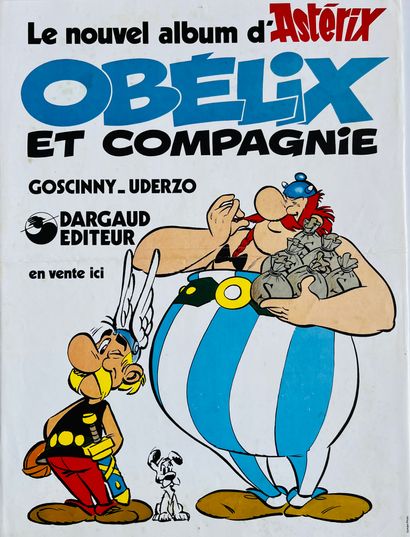 null Asterix - 海报：1976年为Obelix et Compagnie专辑的发行出版的广告文件。折叠在中间。