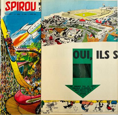 null Spirou Spécial Expo 58：1958年7月3日发行，包括透明胶片在内的补充资料齐全。 非常罕见的一套，状况非常好。