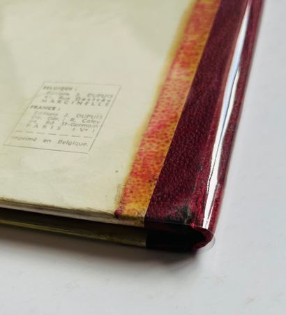 null 斯皮鲁1-4的冒险故事：原版棕色牛皮纸背面。旧封面的轻微痕迹 = 末页上有旧胶水的小痕迹，有些修饰。极好的相册，状态非常好。