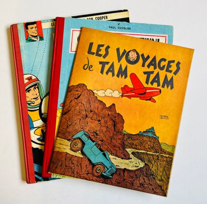 Divers 一套3张专辑：Les voyages de Tam Tam (Mitacq), Corentin chez les peaux-rouges (EO,...