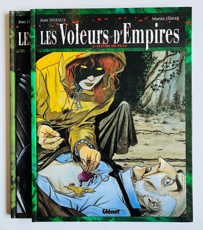 Jamar * Set of 2 dedications : Les voleurs d'empire 2 et 4. Original editions decorated...