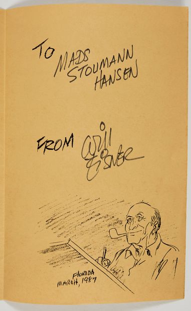 Will Eisner * Dedication: Very rare drawing of this giant of the American comics...