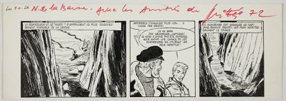 Mittéi * Original drawing: Original strip in Indian ink from page 28 of the Naufrageurs...