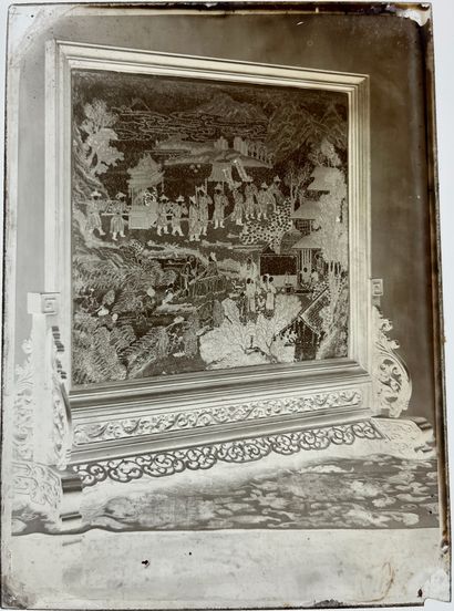 XIXe siècle Ensemble de cinquante-neuf négatifs sur verre au collodion humide.
Huit...