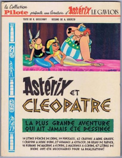 null Astérix 6. «Astérix et Cléopâtre». UDERZO. Dargaud 1965, 3e trimestre, collection...