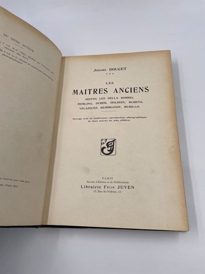 null 1 Volume : "Les Maitres Anciens", (Giotto, Les Della Robbia, Memling, Durer,...