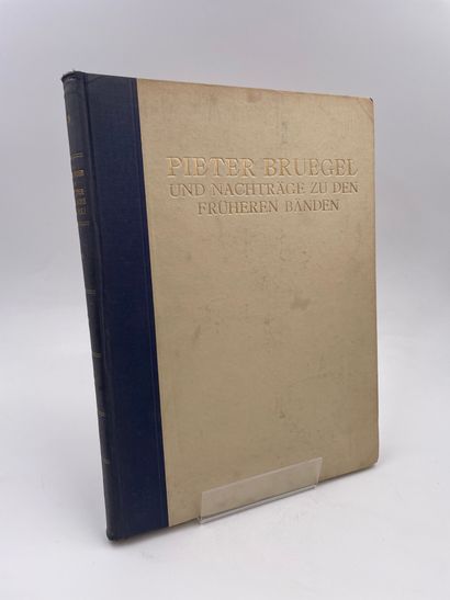 null 1 Volume : "Pieter Bruegel und Nachträge Zu Den Früheren Bänden", Max J. Friedländer,...