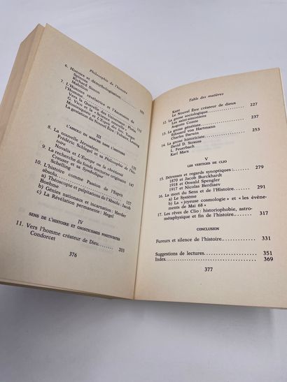 null 1 Volume : "Philosophie de l'Histoire", (Les Promesses du Temps), Jean Brun,...