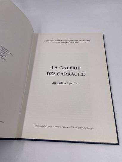 null 1 Volume : "La Galerie des Carrache au Palais Farnèse", Grandes Écoles Archéologiques...