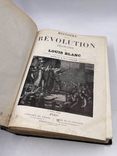 null 2 Volumes : "Histoire de la Révolution Française", Louis Blanc, Ornée de 600...