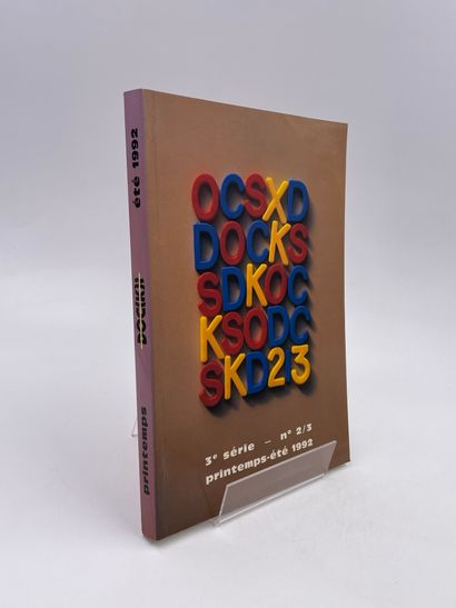 null 3 Volumes: 
- "Doc(k)s Number 3", New Series, Autumn 1988
- "Doc(k)s n°2/3",...