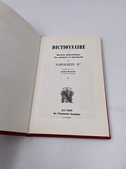 null 1 Volume : "Dictionnaire ou Recueil Alphabétique des Opinions et Jugements de...