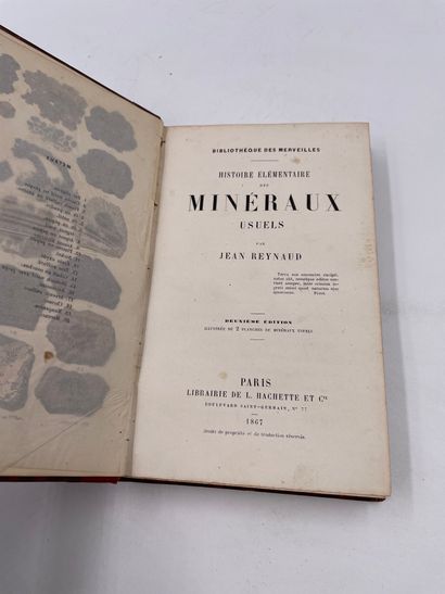 null 1 Volume : "Histoire Élémentaire des Minéraux Usuels", Jean Reynaud, Bibliothèque...