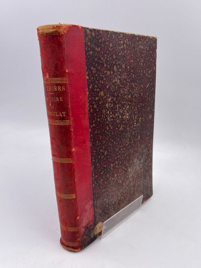 null 1 Volume : "Histoire du Consulat", M. A. Thiers, Edition Illustrated with Seventy...