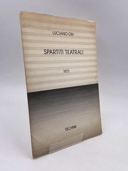 null 5 Volumes : 
- "Spartiti Teatrali", Luciano Ori, 1971, Ed. Techne, 1973, Book...