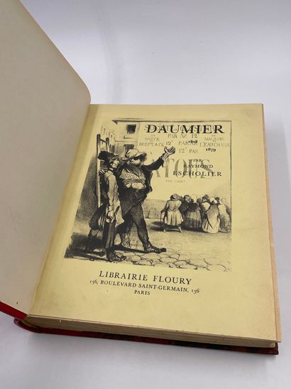 null 1 Volume : "Daumier 1808-1879", Raymond Escholier", Ed. Librairie Floury, Paris,...