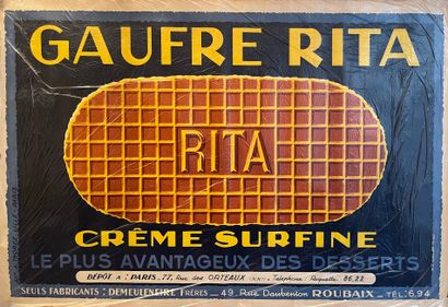 null ANONYMOUS. Rita waffle. Surfine cream. The most advantageous of desserts. Circa...
