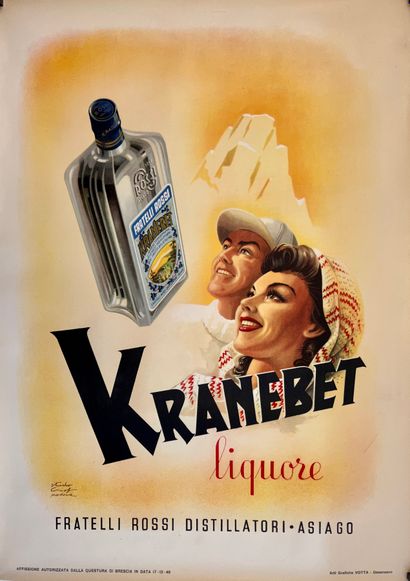 STUDIO CROF. Padova. Kranebet Liquore. 1946....