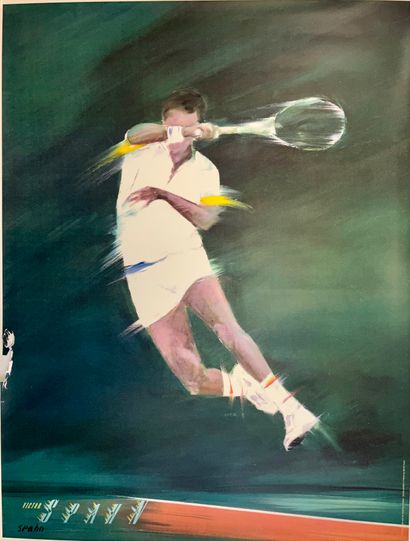 null SPAHN Victor. Tennis. Affiche en Offset. Victor Spahn and Art Graphique Edition...