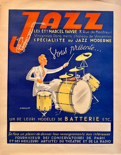 null RASSIAT J. Jazz. Les Ets Marcel Faivre spécialiste du Jazz moderne vous présente...