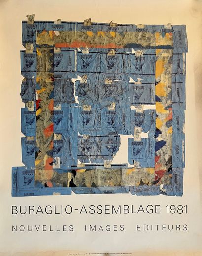 null BURAGLIO Pierre. Buraglio - Assemblages 1981. Nouvelles Images Editeurs. Affiche...