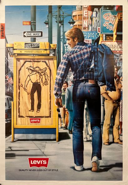 null TROUCHE Claude. Levi's. Quality never goes out of style. Circa 1980. Affiche...