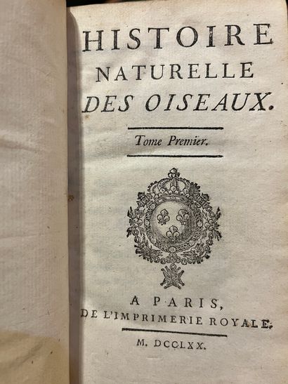 null BUFFON. Œuvres complètes. Histoire Naturelle des oiseaux. 27 volumes. (Usur...