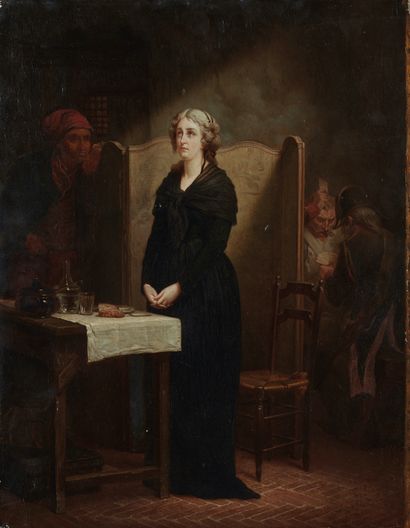 Charles Louis Lucien MULLER (Paris 1815 - 1892) Queen Marie-Antoinette, prisoner...
