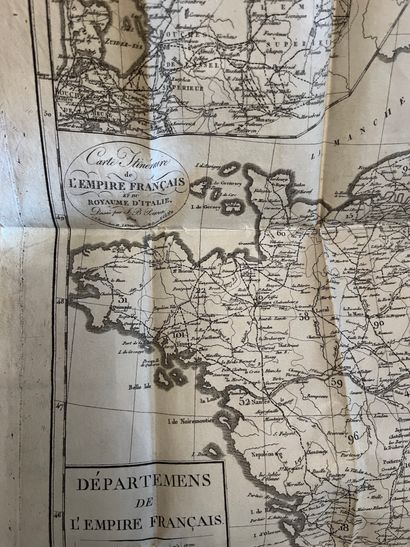null [CARTE]
Carte de voyage M.Jules JOLY. Carte itinéraire dépliante de l'Empire...