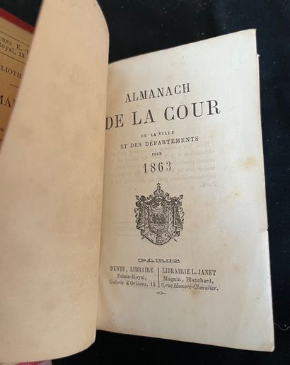 null [ALMANACH]
Almanach de la Cour de la ville année 1810. In-16 marocain rouge
Joint...