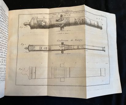 LEBLOND The reasoned artillery. Paris Jombert. 1761. Fort in-8 full calf, spine with...