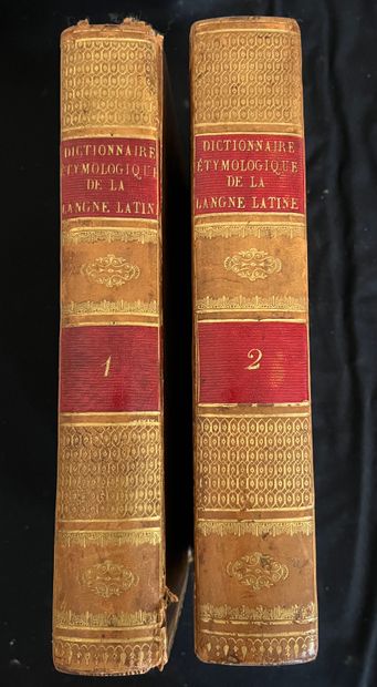 M.COURT DE GEBELIN Dictionnaire étymologique de la langue latin. Paris, chez Guillaume....