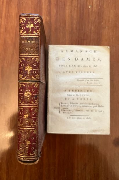 null [ALMANACH]
Almanach des dames pour l'an XI, 1802 et 1803. Tubingue, chez J.G....