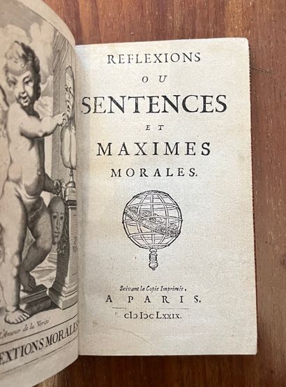 LA ROCHEFOUCAULD Reflections or Sentences and moral maxims. Paris 1679. In-16 marocain...