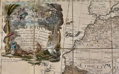 M.A. MOITHEY, ingénieur géographe du Roi Carte de l'Afrique. 1788. A Paris, chez...