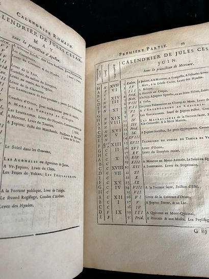 F.BLONDEL, professeur royal Histoire du calendrier romain. Paris, chez l'auteur &...