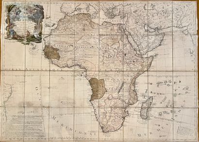 M.A. MOITHEY, ingénieur géographe du Roi Carte de l'Afrique. 1788. A Paris, chez...