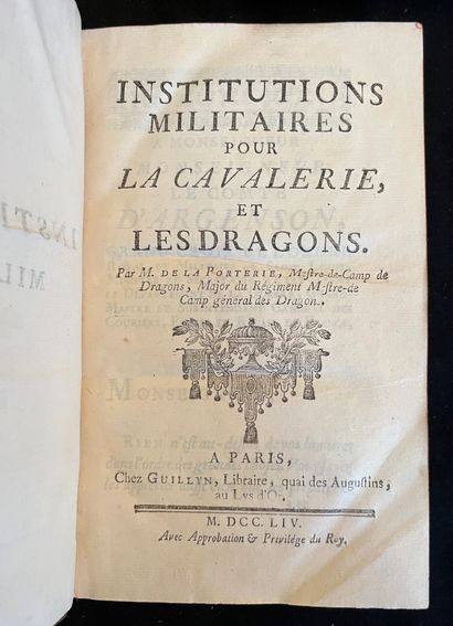 LEBLOND The reasoned artillery. Paris Jombert. 1761. Fort in-8 full calf, spine with...