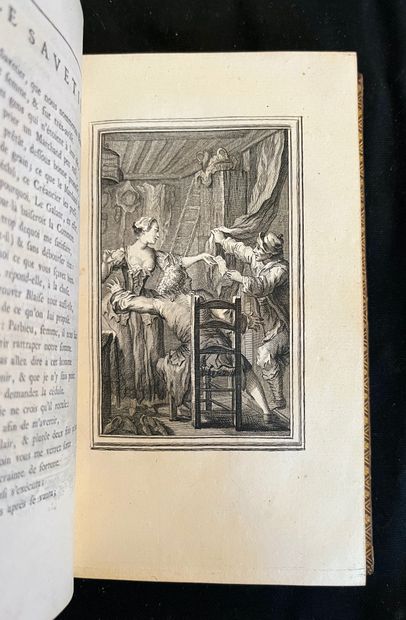 Jean de LA FONTAINE Contes des nouvelles en vers. Amsterdam 1764. Deux volumes In-8...