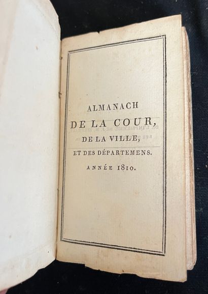 [ALMANACH]
市法院年鉴》1810年。In-16红色摩洛哥
1863年巴...