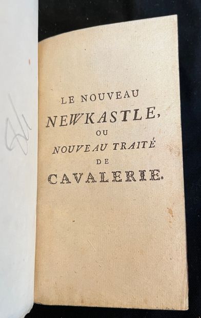 NEWKASTLE The new treaty of cavalry. Lyon, chez Joseph 1771. In-8 full calf smooth...