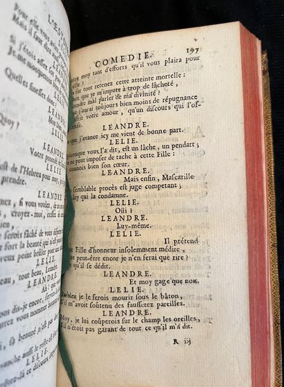 MOLIERE OEuvres. Paris, chez Denis Mouchet 1718. 8 volumes in-8 full calf, spine...