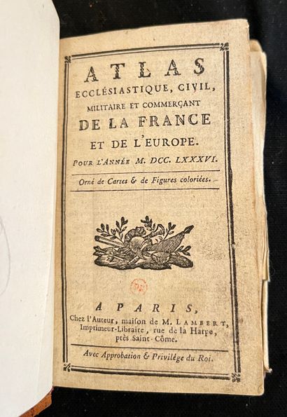 null [ATLAS]
Atlas ecclésiastique, civil et militaire et commerçant de la France...