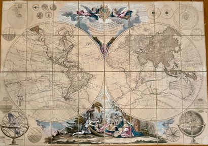 M.A. MOITHEY, ingénieur géographe du Roi Map of the terrestrial globe divided into...
